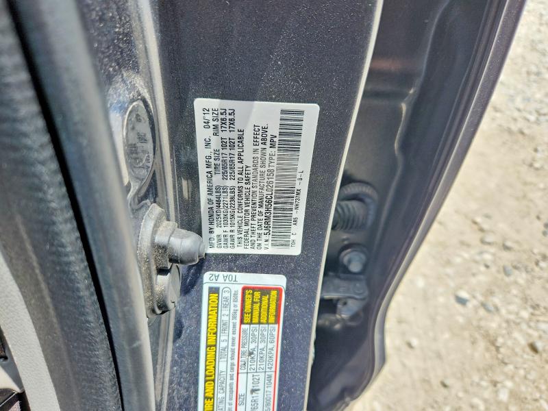 Aukcja sprzedaży 2012 Honda Cr-v, vin: 5J6RM3H56CL026158, numer aukcji: 53002186