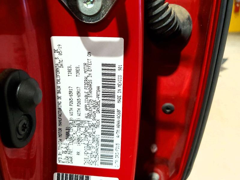 53937416 :رقم المزاد ، 3TMCZ5AN9KM260911 vin ، 2019 Toyota Tacoma مزاد بيع