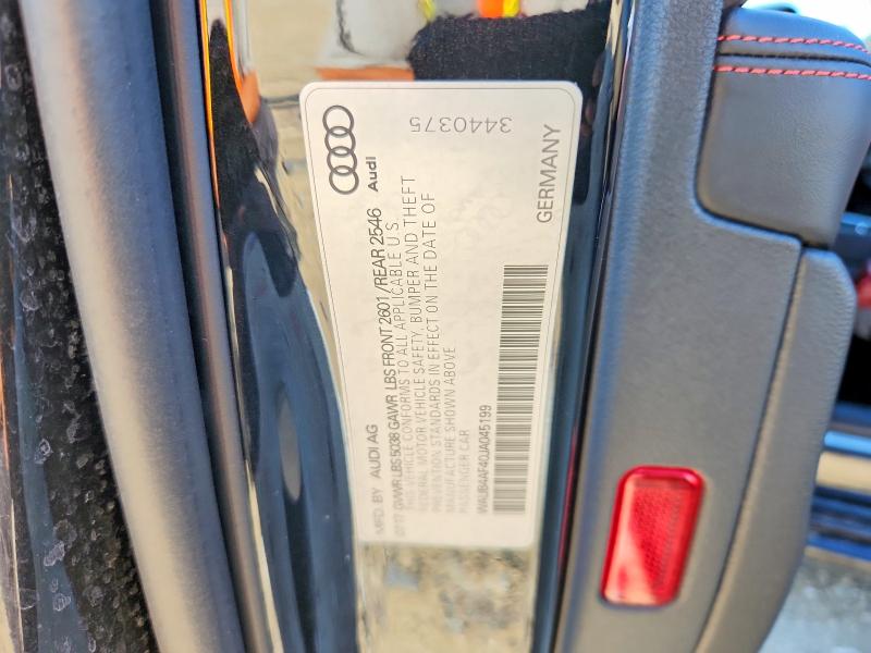 Продаж на аукціоні авто 2018 Audi S4, vin: WAUB4AF40JA045199, номер лоту: 54911116