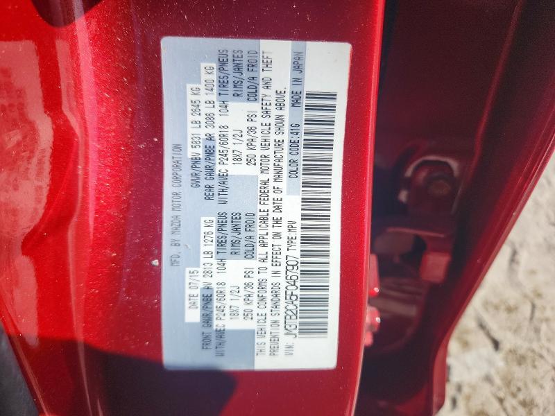2015 Mazda Cx-9 მანქანა იყიდება აუქციონზე, vin: JM3TB2CA5F0467907, აუქციონის ნომერი: 52719686