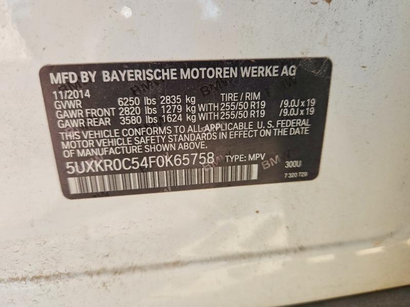 Aukcja sprzedaży 2015 Bmw X5, vin: 5UXKR0C54F0K65758, numer aukcji: 53535736