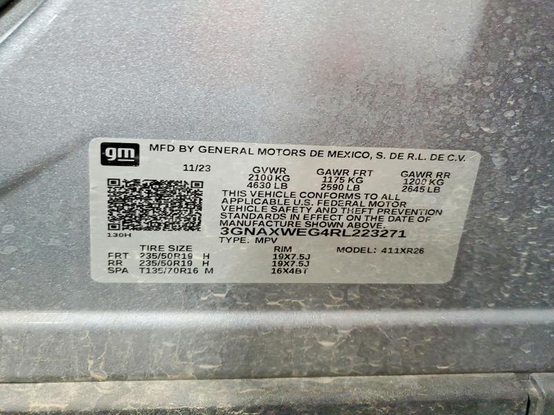 Продажа на аукционе авто 2024 Chevrolet Equinox, vin: 3GNAXWEG4RL223271, номер лота: 55135516