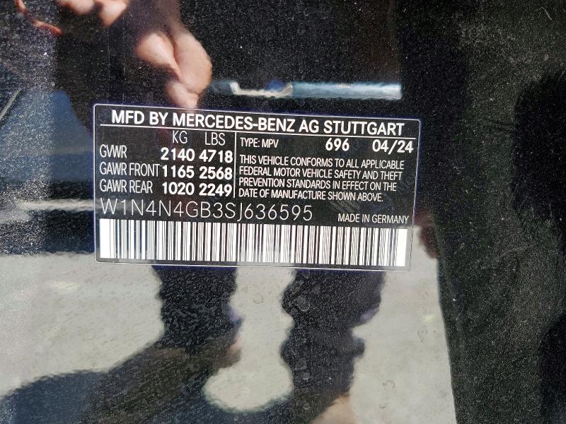 54644036 :رقم المزاد ، W1N4N4GB3SJ636595 vin ، 2025 Mercedes-benz Gla مزاد بيع