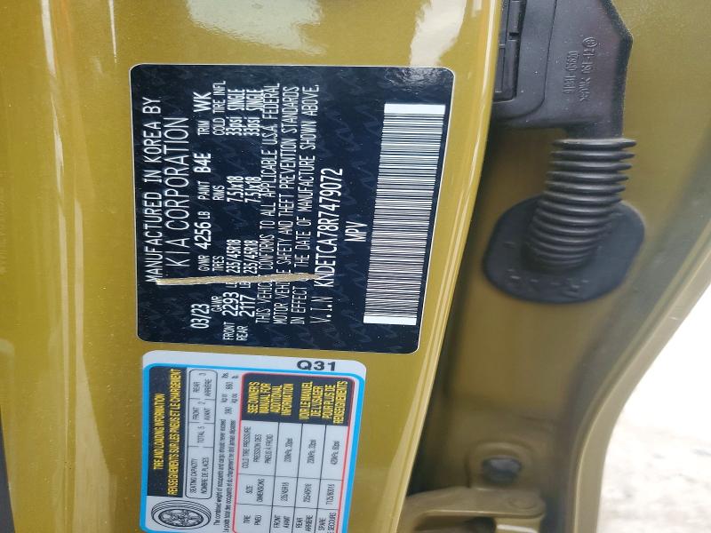 52856546 :رقم المزاد ، KNDETCA78R7479072 vin ، 2024 Kia Seltos مزاد بيع