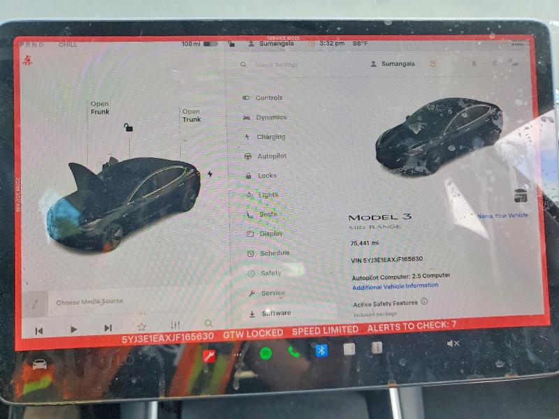 Продаж на аукціоні авто 2018 Tesla Model 3, vin: 5YJ3E1EAXJF165630, номер лоту: 55438906