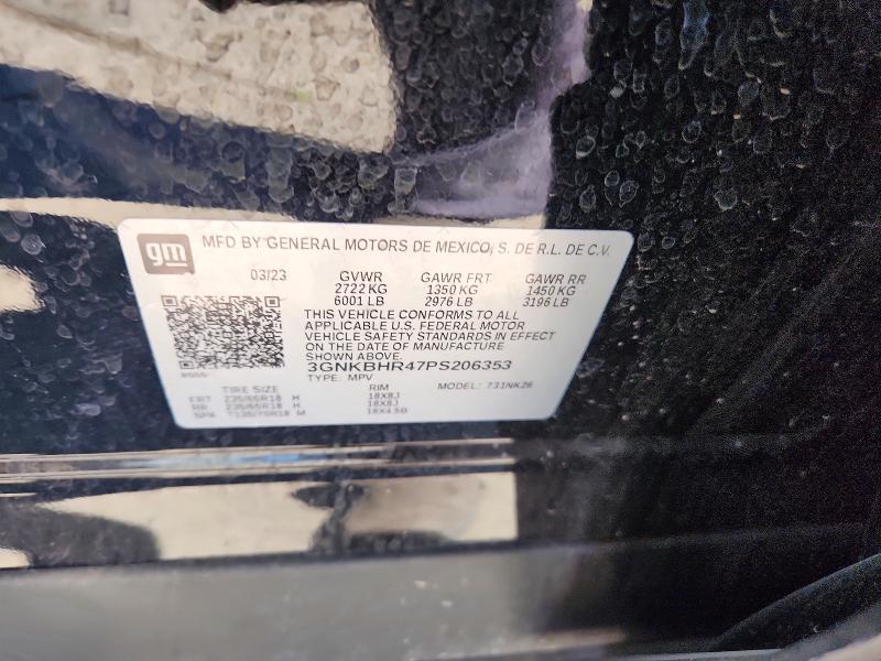 53323576 :رقم المزاد ، 3GNKBHR47PS206353 vin ، 2023 Chevrolet Blazer مزاد بيع