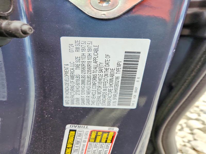 54830836 :رقم المزاد ، 5FNRL6H66SB002186 vin ، 2025 Honda Odyssey مزاد بيع