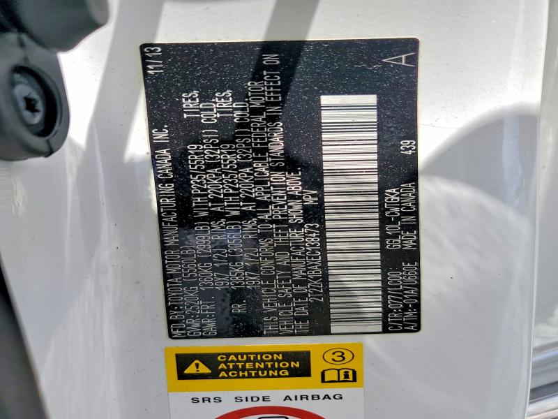 Продажа на аукционе авто 2014 Lexus Rx, vin: 2T2ZK1BAXEC138473, номер лота: 54105736
