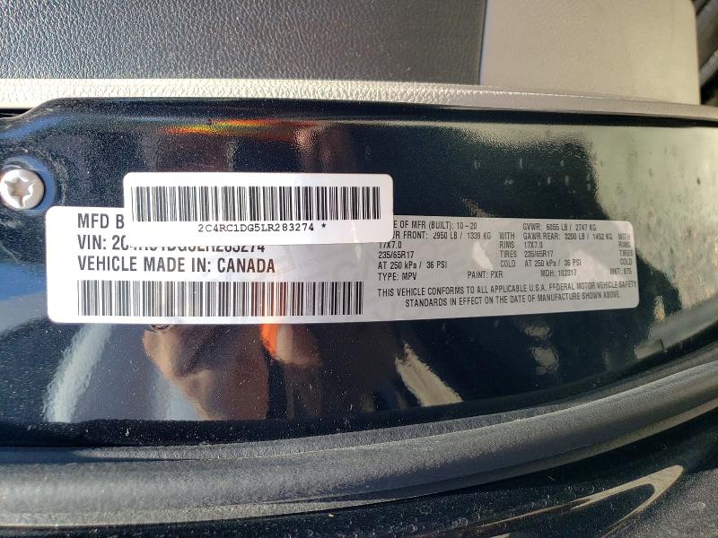 Продаж на аукціоні авто 2020 Chrysler Voyager, vin: 2C4RC1DG5LR283274, номер лоту: 53618876
