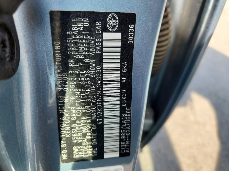 Продаж на аукціоні авто 2009 Toyota Avalon, vin: 4T1BK36B79U343290, номер лоту: 53942416