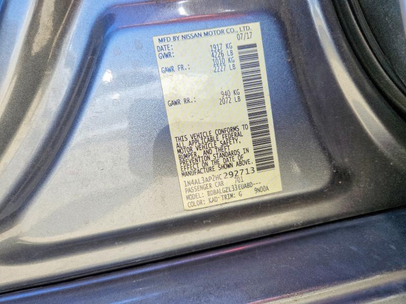 2017 Nissan Altima მანქანა იყიდება აუქციონზე, vin: 1N4AL3AP2HC292713, აუქციონის ნომერი: 54883886