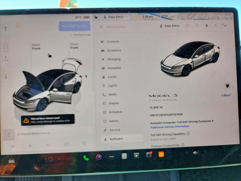 Aukcja sprzedaży 2025 Tesla Model 3, vin: 5YJ3E1EA3SF027428, numer aukcji: 52767336