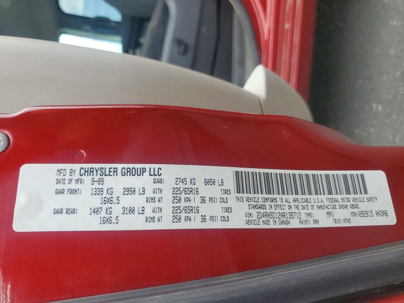 Aukcja sprzedaży 2010 Dodge Grand Caravan, vin: 2D4RN5D12AR135712, numer aukcji: 55555936