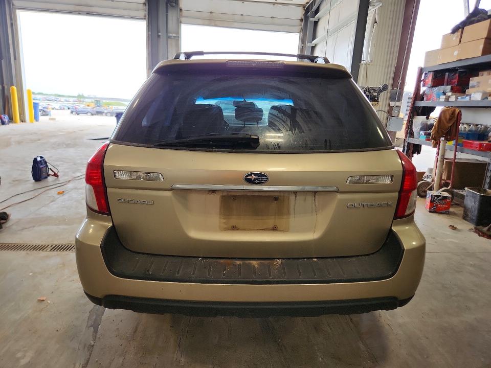 2008 Subaru Outback მანქანა იყიდება აუქციონზე, vin: 4S4BP60C887348399, აუქციონის ნომერი: 54471306