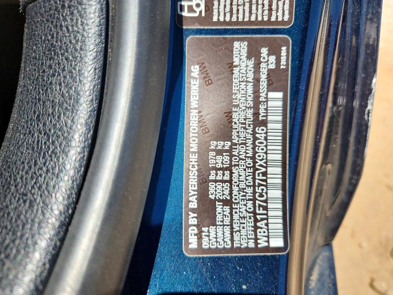 2015 Bmw 228 მანქანა იყიდება აუქციონზე, vin: WBA1F7C57FVX96046, აუქციონის ნომერი: 54267366