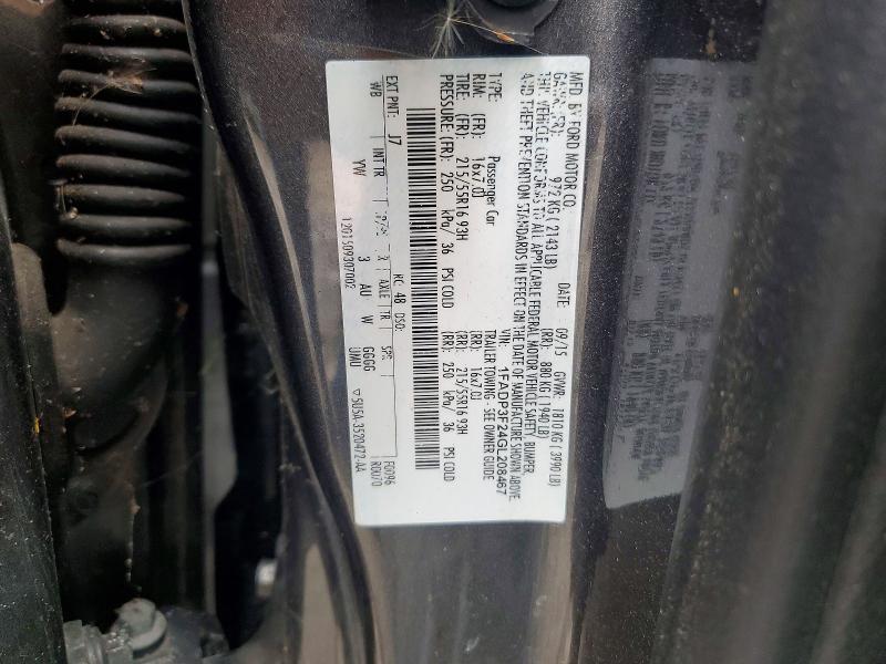 Продаж на аукціоні авто 2016 Ford Focus, vin: 1FADP3F24GL208467, номер лоту: 54401926