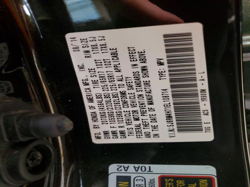 55384686 :رقم المزاد ، 5J6RM4H71EL108714 vin ، 2014 Honda Cr-v مزاد بيع