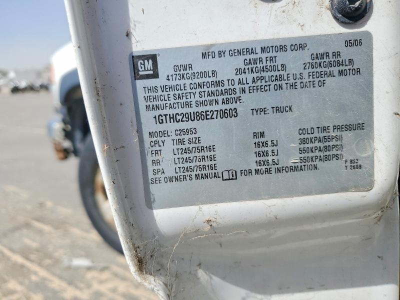 Продаж на аукціоні авто 2006 Gmc 2500, vin: 1GTHC29U86E270603, номер лоту: 52956956