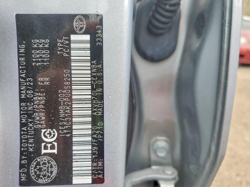 52352146 :رقم المزاد ، 4T1C31AK2PU058250 vin ، 2023 Toyota Camry مزاد بيع
