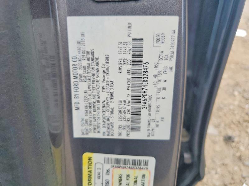 Aukcja sprzedaży 2014 Ford Fusion, vin: 3FA6P0H74ER328476, numer aukcji: 53931856