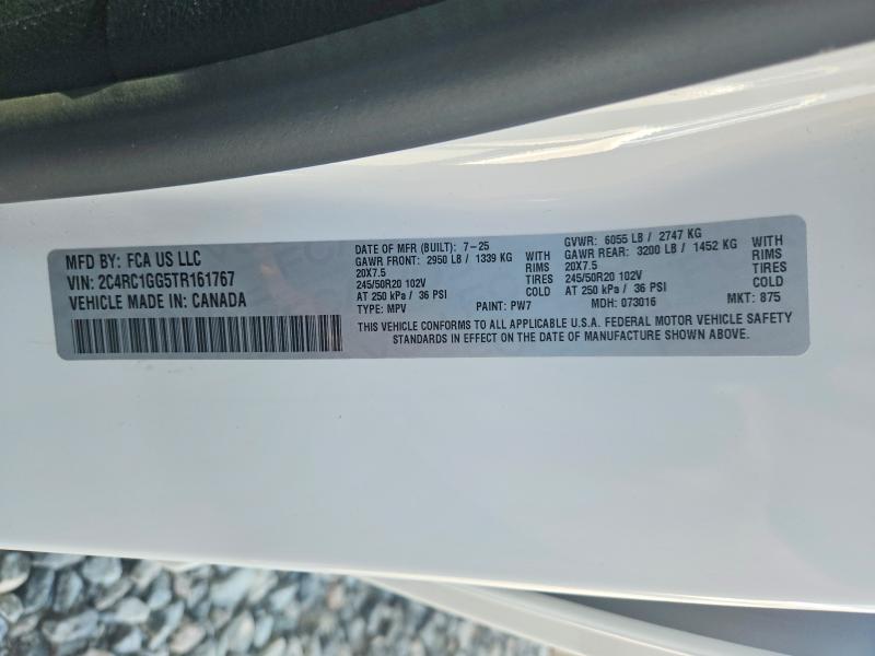 2026 Chrysler Pacifica მანქანა იყიდება აუქციონზე, vin: 2C4RC1GG5TR161767, აუქციონის ნომერი: 52668406