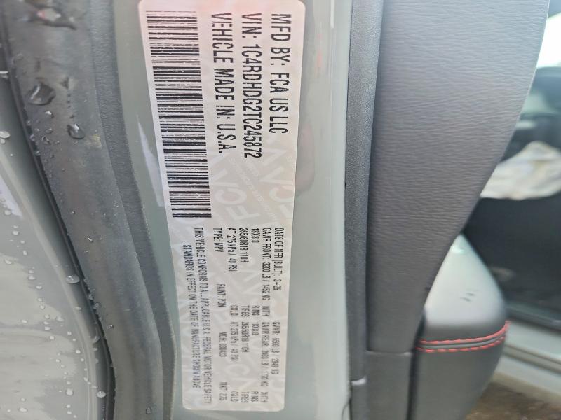 Продажа на аукционе авто 2026 Dodge Durango, vin: 1C4RDHDG2TC245872, номер лота: 54511806