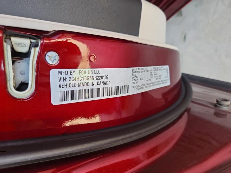 53397236 :رقم المزاد ، 2C4RC1BG5NR220102 vin ، 2022 Chrysler Pacifica مزاد بيع