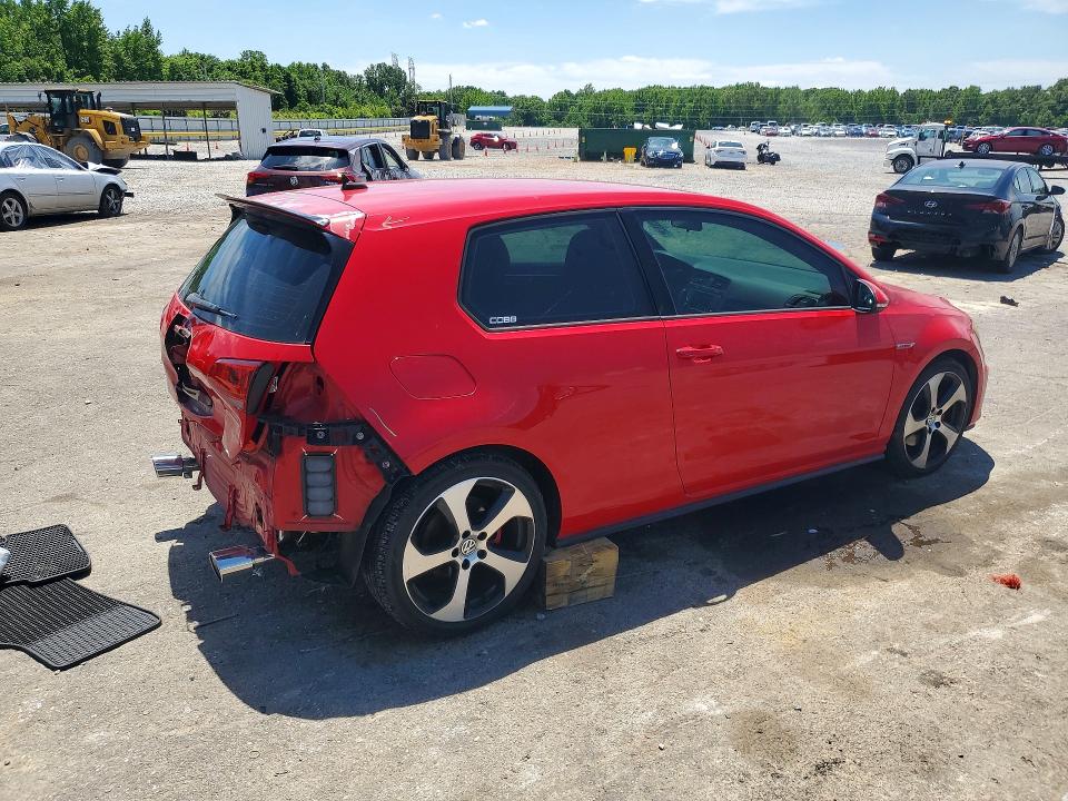 52126356 :رقم المزاد ، 3VWYT7AU5GM035366 vin ، 2016 Volkswagen Gti مزاد بيع