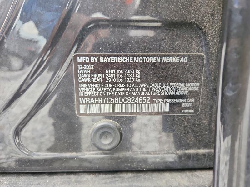 Продаж на аукціоні авто 2013 Bmw 535, vin: WBAFR7C56DC824652, номер лоту: 53023996