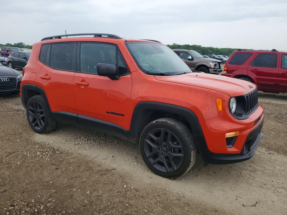 2021 Jeep Renegade მანქანა იყიდება აუქციონზე, vin: ZACNJDBB3MPM68830, აუქციონის ნომერი: 51378606