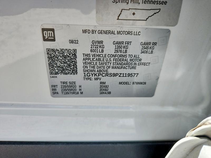 Aukcja sprzedaży 2023 Cadillac Xt6, vin: 1GYKPCRS9PZ119577, numer aukcji: 54106616