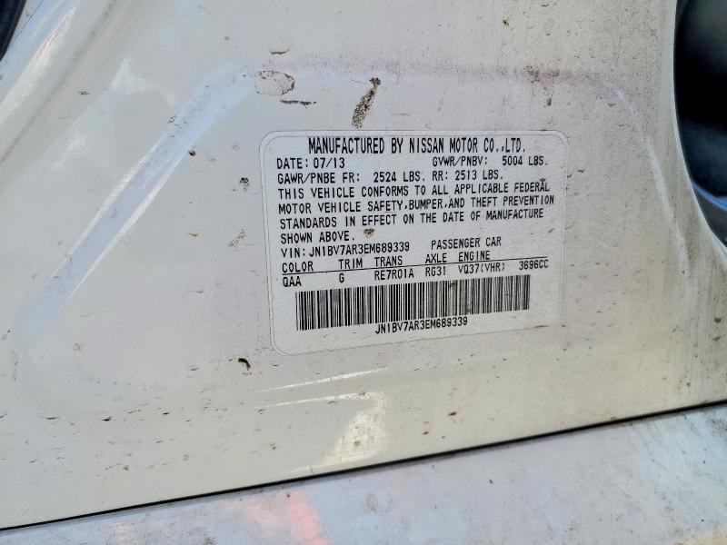 54684576 :رقم المزاد ، JN1BV7AR3EM689339 vin ، 2014 Infiniti Q50 مزاد بيع