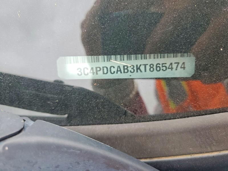 2019 Dodge Journey მანქანა იყიდება აუქციონზე, vin: 3C4PDCAB3KT865474, აუქციონის ნომერი: 54310196