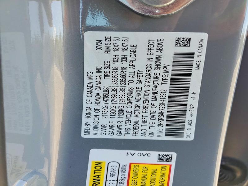 Продажа на аукционе авто 2025 Honda Cr-v, vin: 2HKRS4H72SH413912, номер лота: 54618366