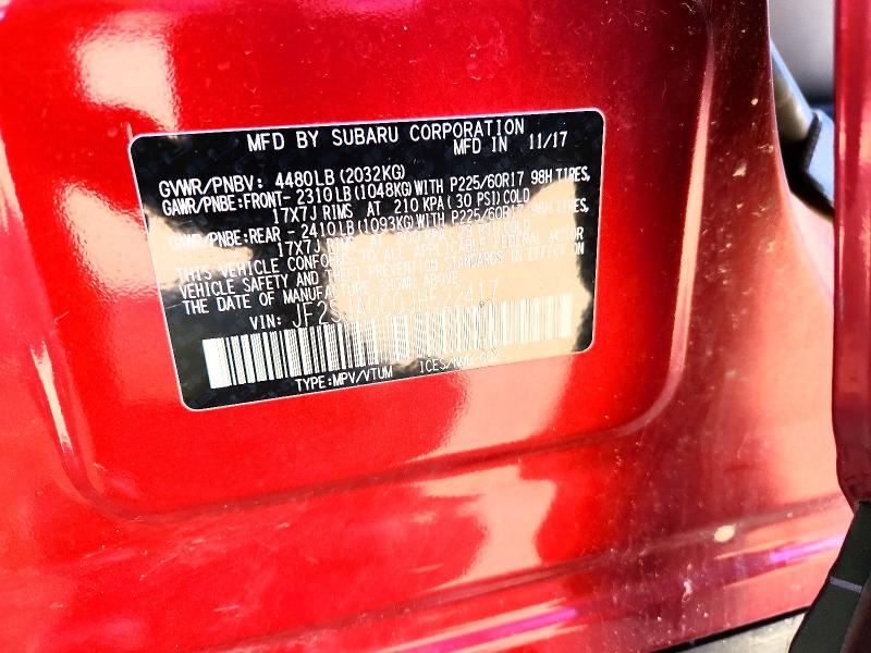 Продаж на аукціоні авто 2018 Subaru Forester, vin: JF2SJAGC0JH522417, номер лоту: 52459256