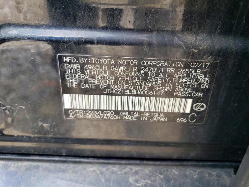 Продаж на аукціоні авто 2017 Lexus Gs 350, vin: JTHCZ1BL8HA006147, номер лоту: 52715586