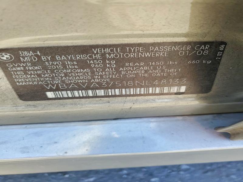 Продажа на аукционе авто 2008 Bmw 328, vin: WBAVA37518NL48133, номер лота: 53804266