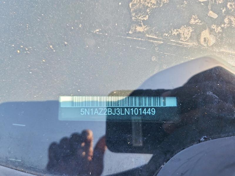 54483886 :رقم المزاد ، 5N1AZ2BJ3LN101449 vin ، 2020 Nissan Murano مزاد بيع