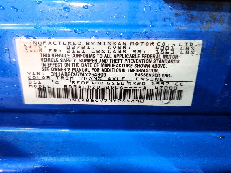Продажа на аукционе авто 2021 Nissan Sentra, vin: 3N1AB8CV7MY254890, номер лота: 61933746
