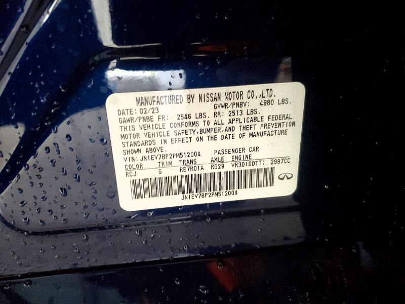 Продажа на аукционе авто 2023 Infiniti Q50, vin: JN1EV7BP2PM512004, номер лота: 51902426