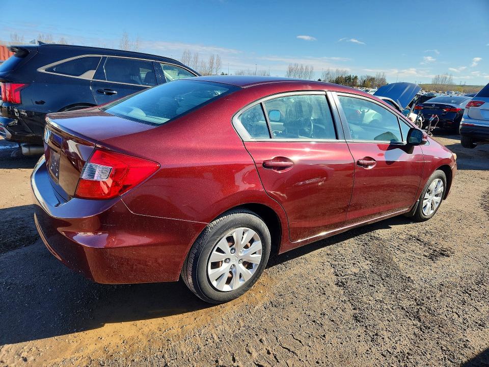 2012 Honda Civic მანქანა იყიდება აუქციონზე, vin: 2HGFB2F40CH047833, აუქციონის ნომერი: 52816966