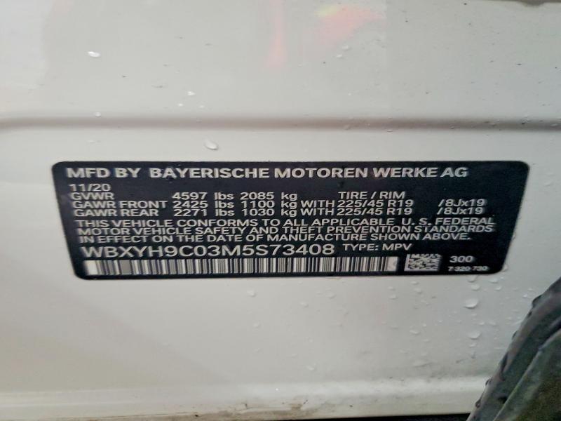 Aukcja sprzedaży 2021 Bmw X2, vin: WBXYH9C03M5S73408, numer aukcji: 54491096