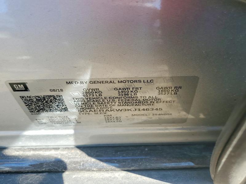 54893676 :رقم المزاد ، 5GAERAKW3KJ146345 vin ، 2019 Buick Enclave مزاد بيع
