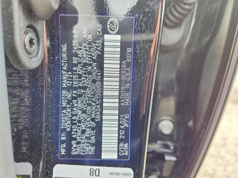Продажа на аукционе авто 2025 Lexus Es 300h, vin: 58ADA1C13SU061447, номер лота: 53326196