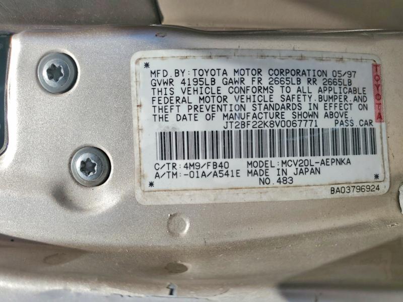 Aukcja sprzedaży 1997 Toyota Camry, vin: JT2BF22K8V0067771, numer aukcji: 53065316
