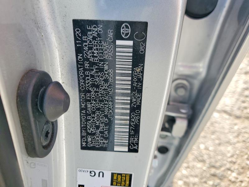 Aukcja sprzedaży 2021 Toyota Prius Prime, vin: JTDKAMFP1M3178568, numer aukcji: 50544806