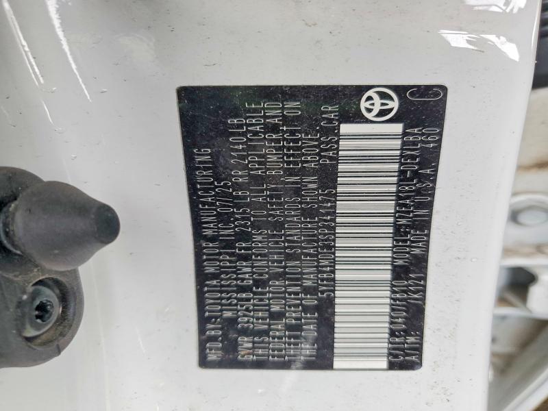 Aukcja sprzedaży 2025 Toyota Corolla, vin: 5YFB4MDE3SP341475, numer aukcji: 54782926