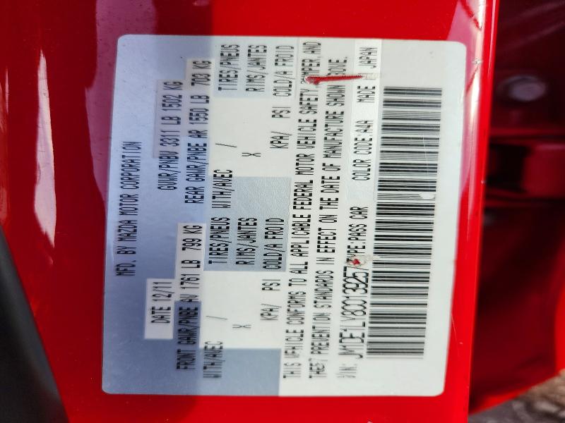 2012 Mazda Mazda2 მანქანა იყიდება აუქციონზე, vin: JM1DE1LY8C0139257, აუქციონის ნომერი: 54110976