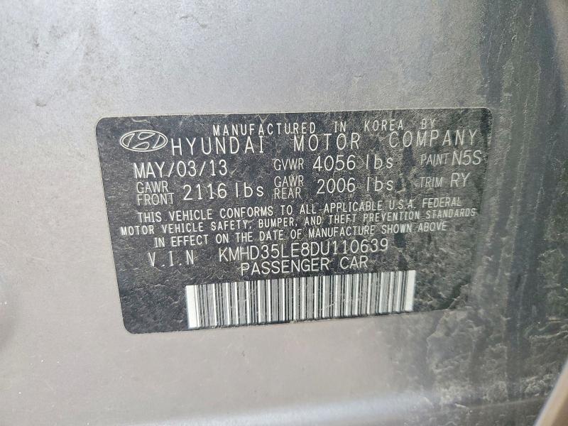 53803156 :رقم المزاد ، KMHD35LE8DU110639 vin ، 2013 Hyundai Elantra Gt مزاد بيع
