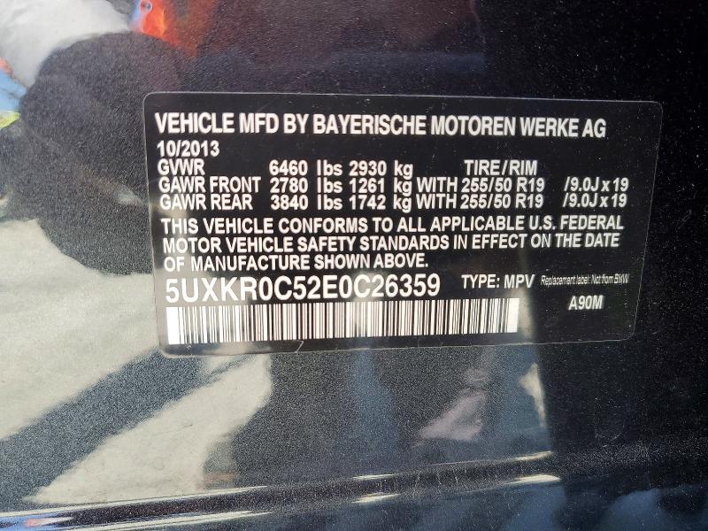 Aukcja sprzedaży 2014 Bmw X5, vin: 5UXKR0C52E0C26359, numer aukcji: 51182876